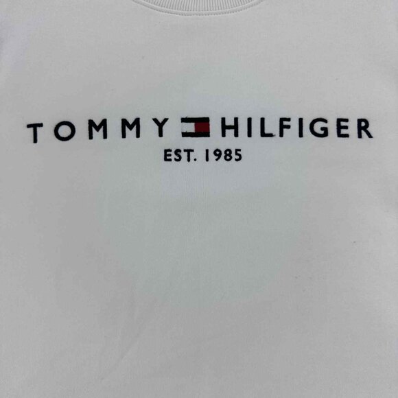 Tommy Hilfiger Logo Crewneck Casual Preppy Mens Sweatshirt Medium - Picture 3 of 10